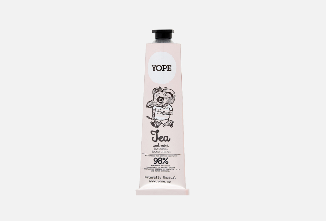 YOPE Natural Hand Cream  Tea & peppermint