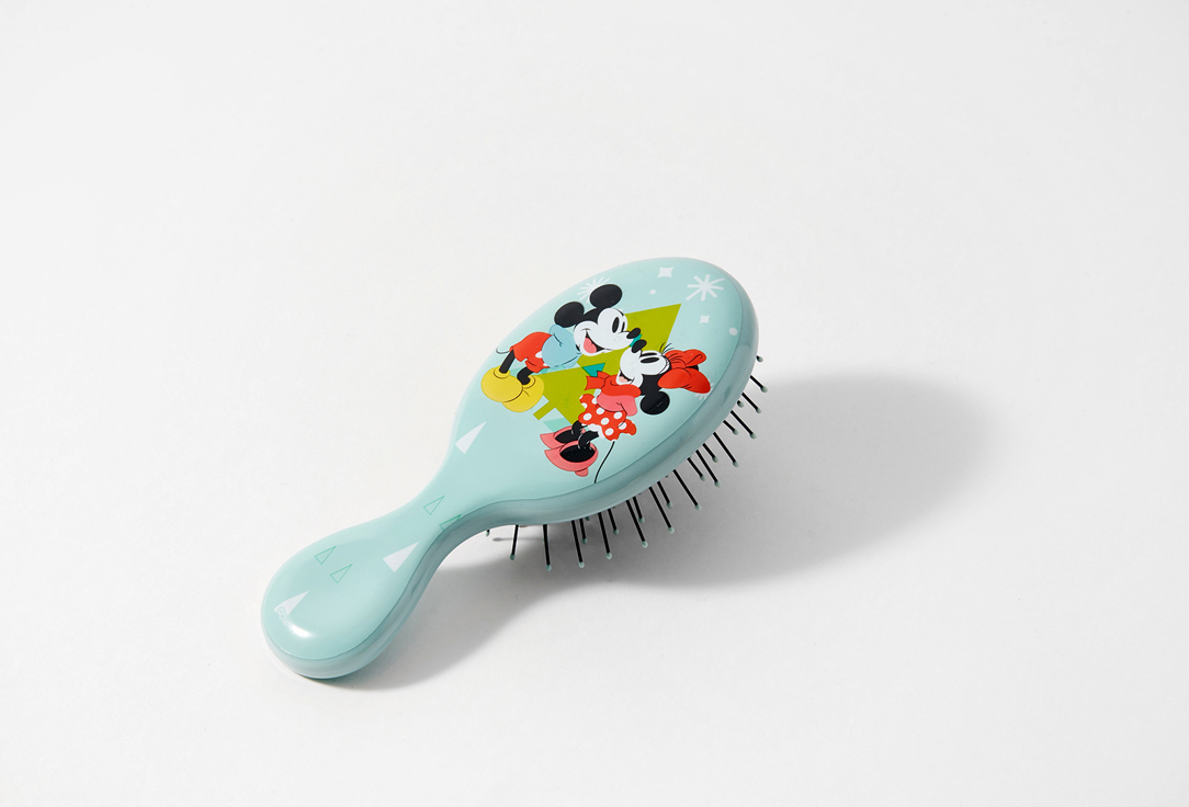 WET BRUSH Mini comb for tangled hair Mini detangler mickey & minnie holiday magic white