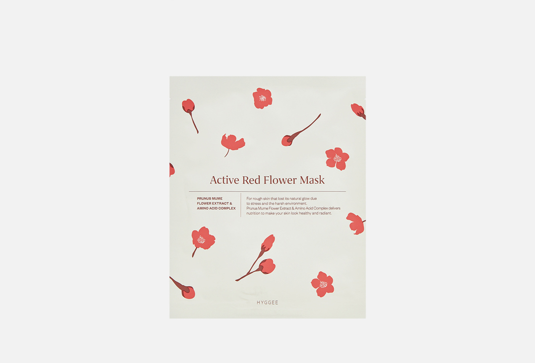 HYGGEE Face Nourishing Mask Active red flower