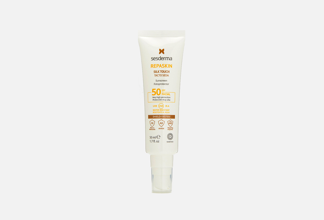 Sesderma water resistant suncream SPF50 Repaskin silk touch 