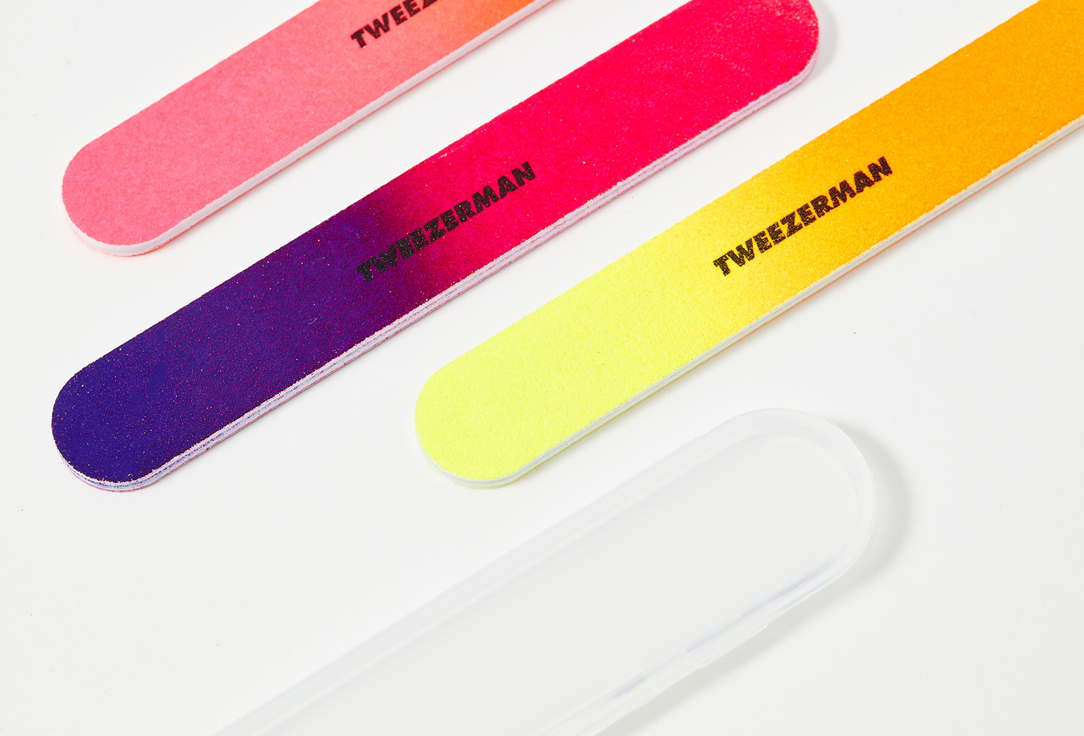 TWEEZERMAN Set of nail files NEON HOT FILEMATE