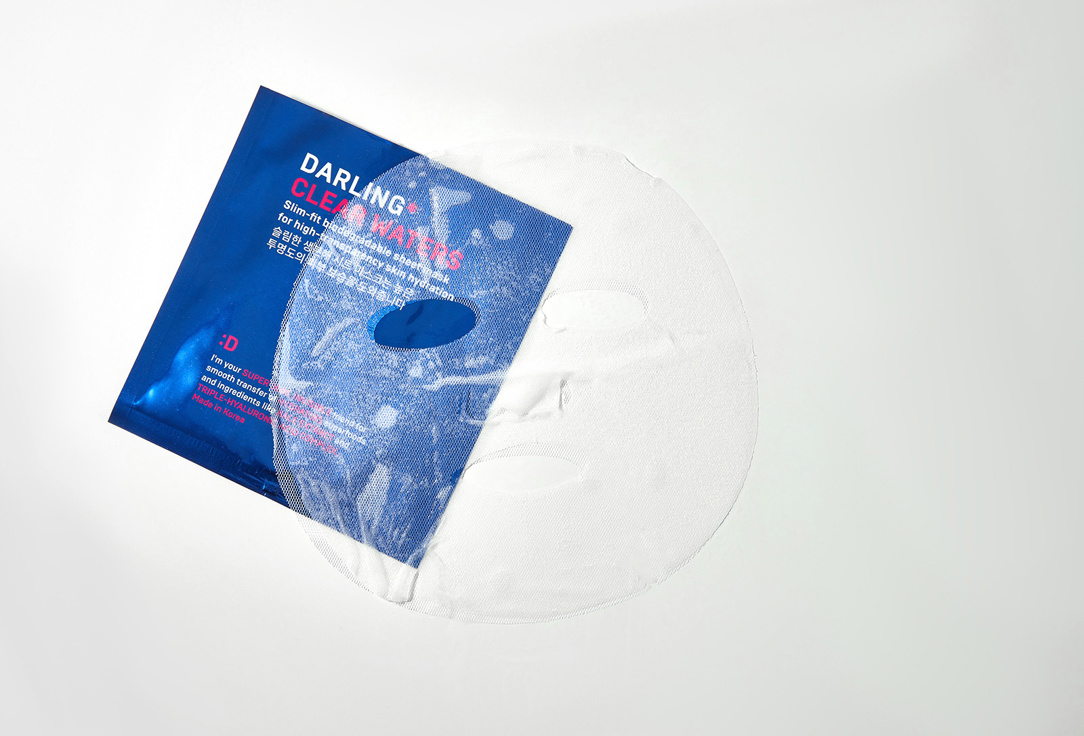 DARLING* biodegradable hydrating face sheet mask Clear waters