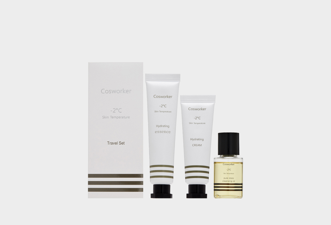 Cosworker Face cleansing oil, Face essence, Face cream set -2° Skin Temperature