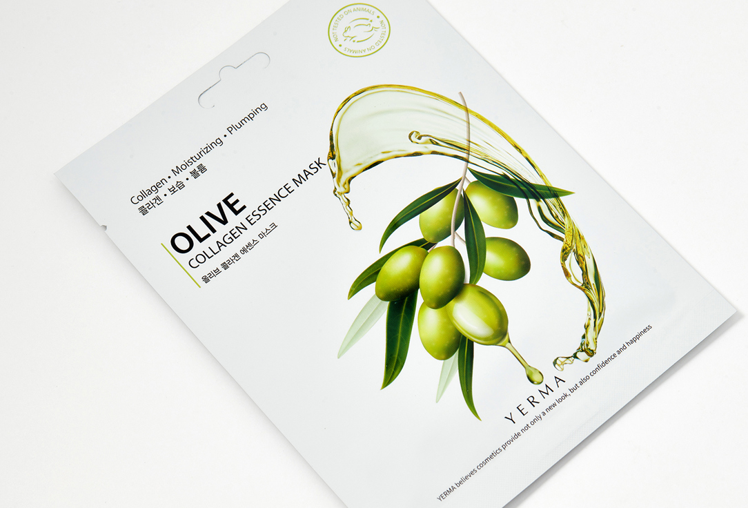 YERMA Face sheet mask Collagen essence olive