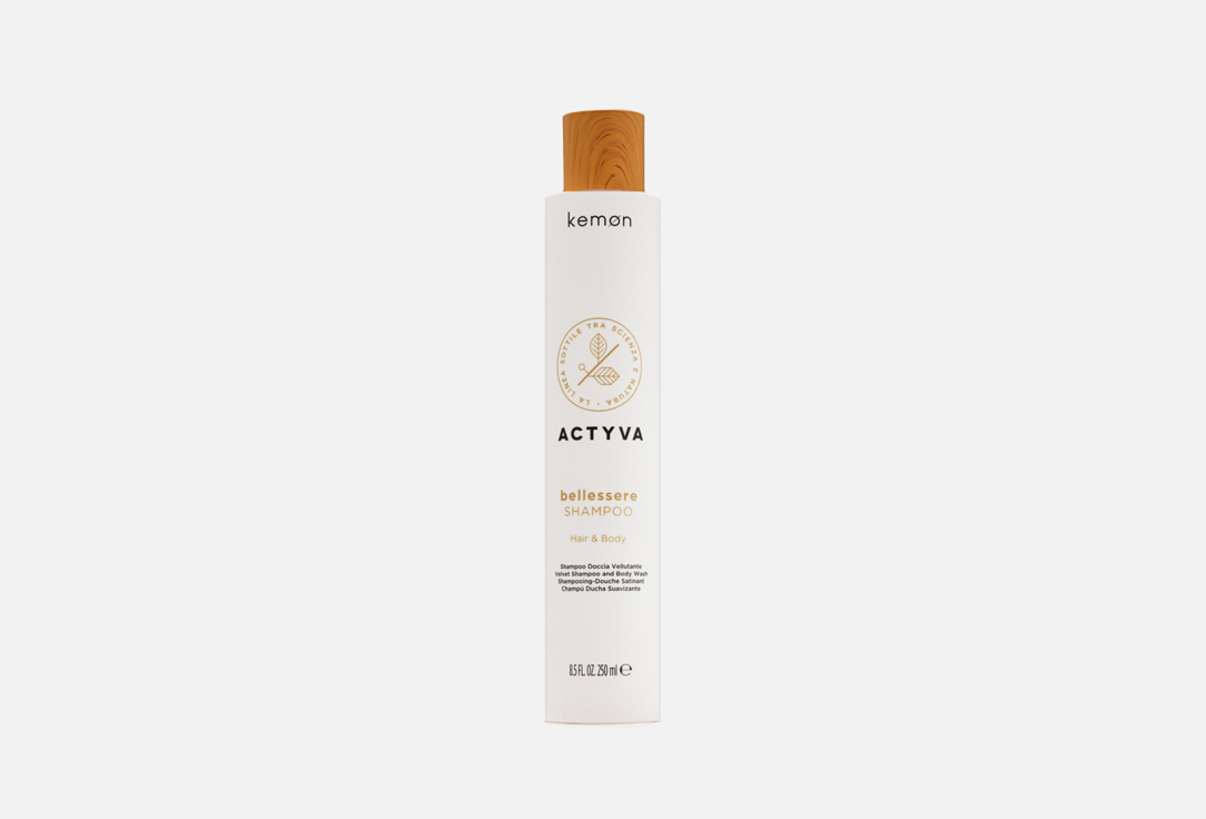 Kemon Moisturizing shampoo for hair and body Actyva bellessere