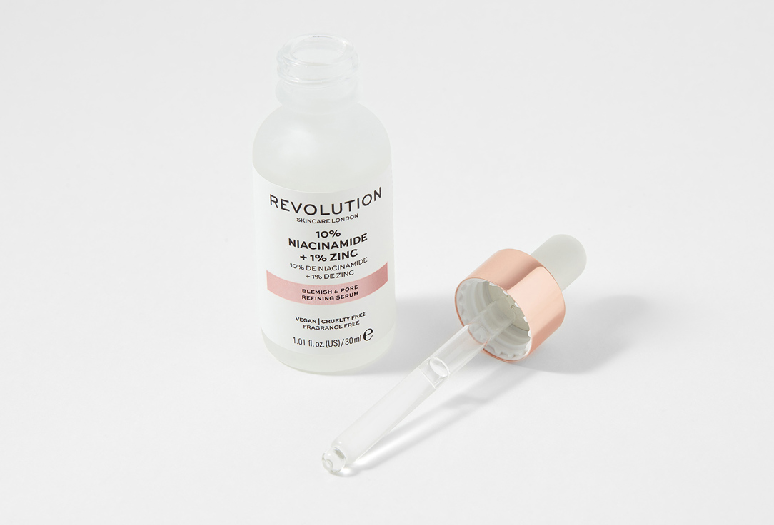 REVOLUTION SKINCARE Blemish & Pore Refining Serum 10% Niacinamide+1% Zinc 