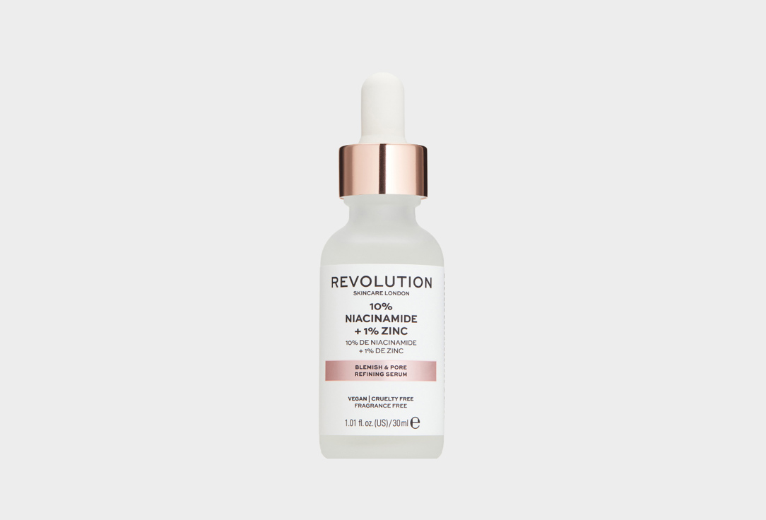 REVOLUTION SKINCARE Blemish & Pore Refining Serum 10% Niacinamide+1% Zinc 