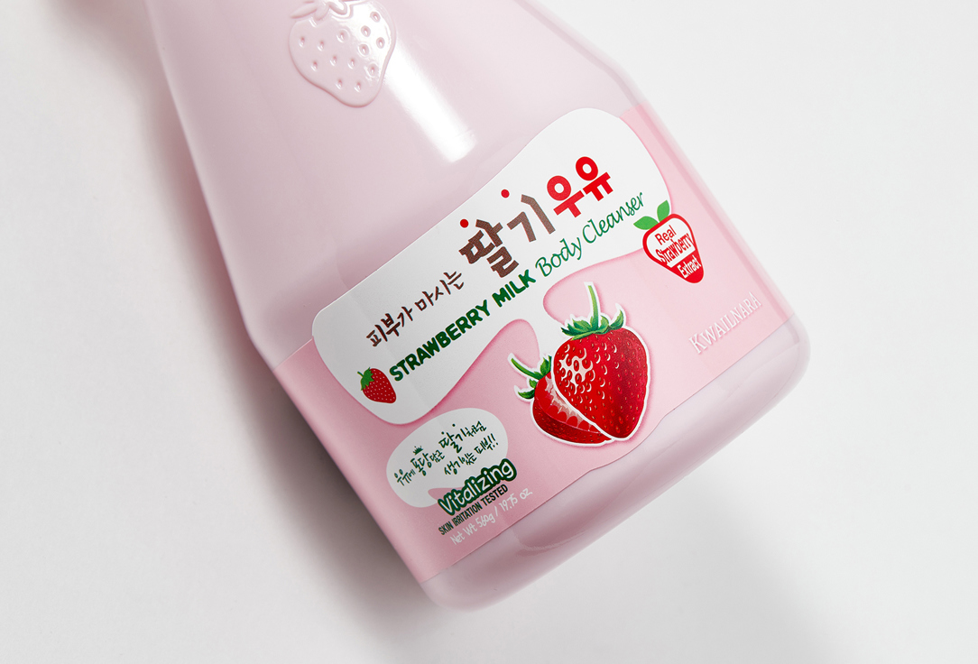 Kwailnara Shower gel STRAWBERRY MILK Body Cleanser