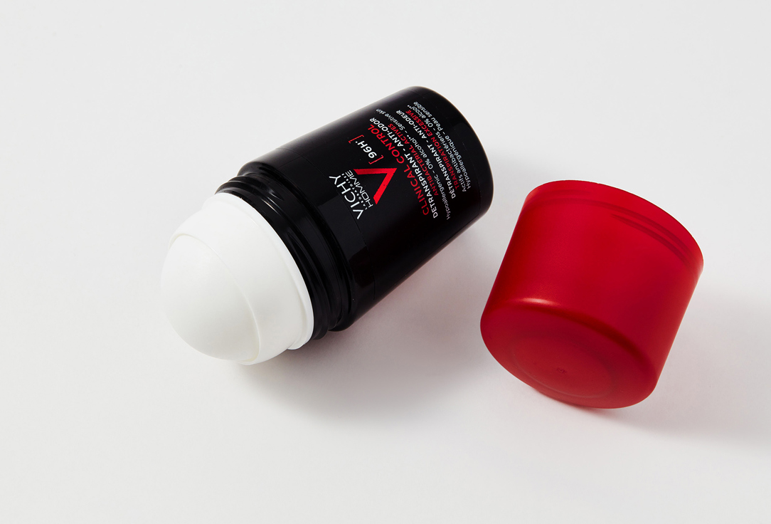 Vichy Roll on deodorant delivers long lasting sweat protection 96 Hour Clinical Control