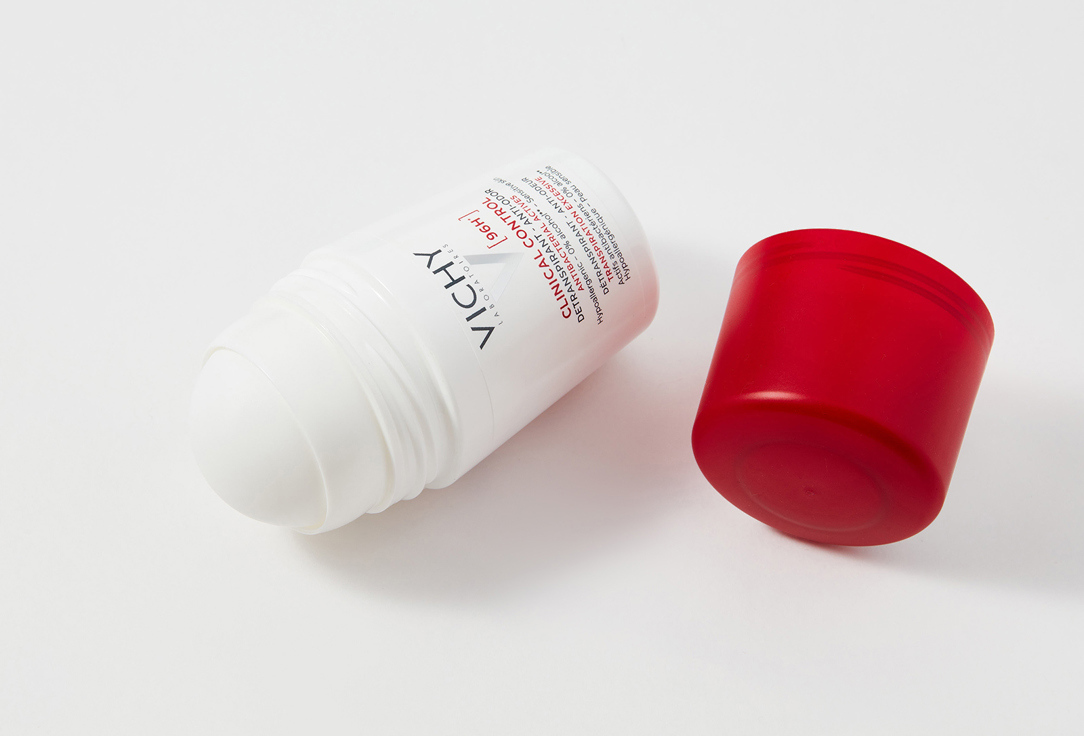 Vichy Roll on deodorant delivers long lasting sweat protection 96 Hour Clinical Control