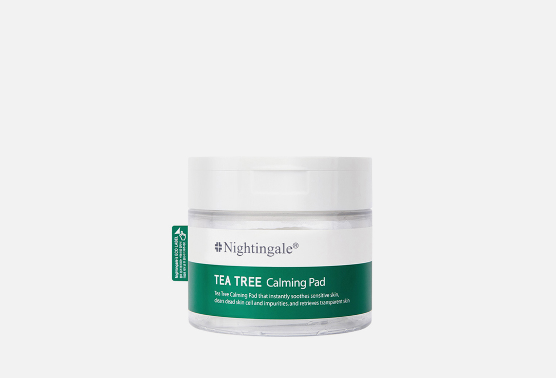 Nightingale Face cleansing and soothing pads Tea tree