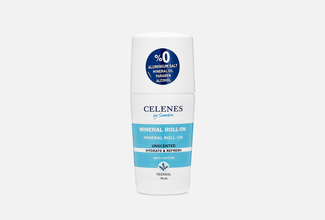 CELENES Deodorant roll-on Thermal mineral unscented