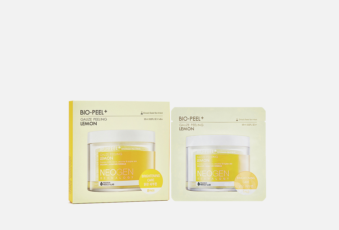 Neogen Lemon Face Brightening Peeling Pads Bio peel + gauze peeling