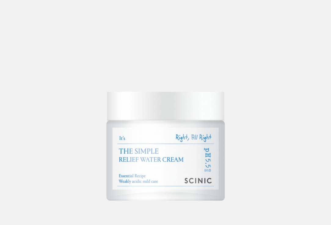 SCINIC Revitalizing cream for sensitive skin The Simple Relief Water Cream