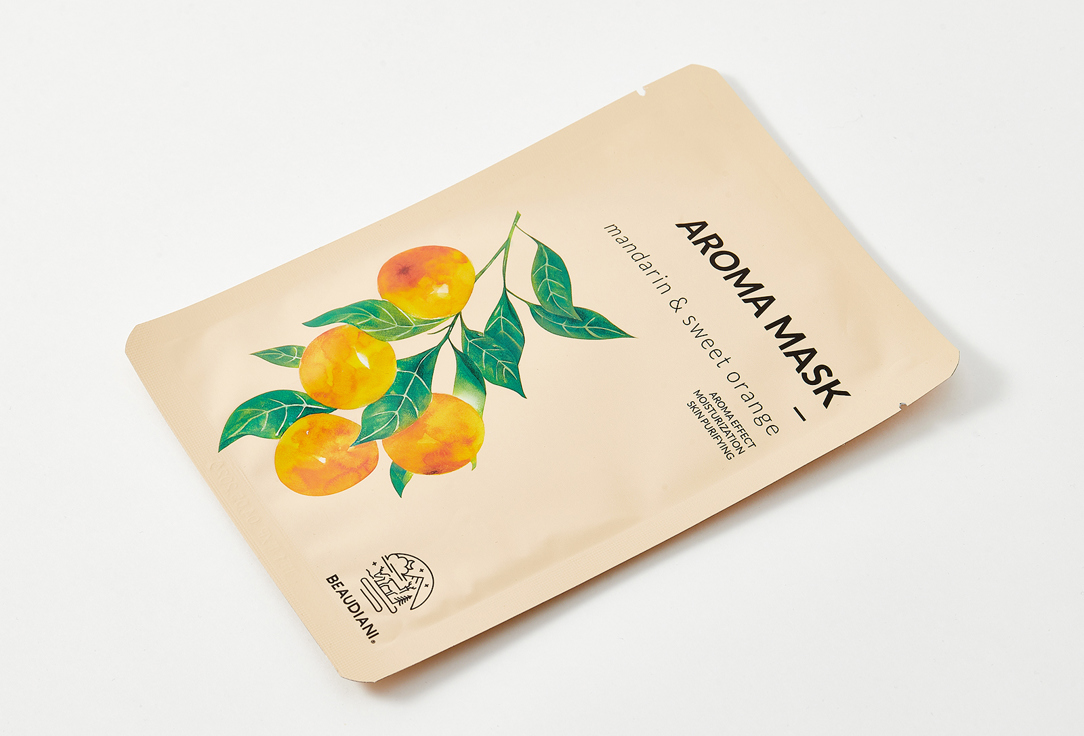 BEAUDIANI Face sheet mask Aroma mandarin & sweet orange