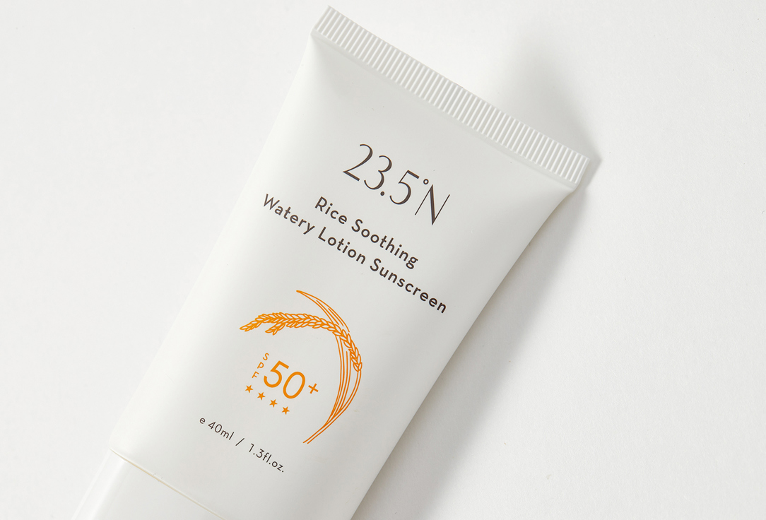 23.5°N Lotion Sunscreen SPF50+ Rice Soothing Watery Lotion Sunscreen