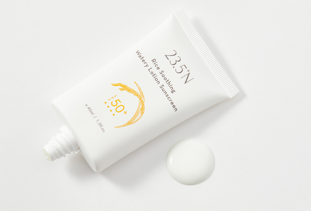 23.5°N Lotion Sunscreen SPF50+ Rice Soothing Watery Lotion Sunscreen