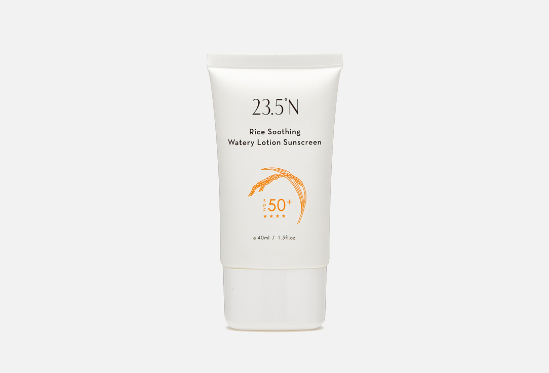 23.5°N Lotion Sunscreen SPF50+ Rice Soothing Watery Lotion Sunscreen