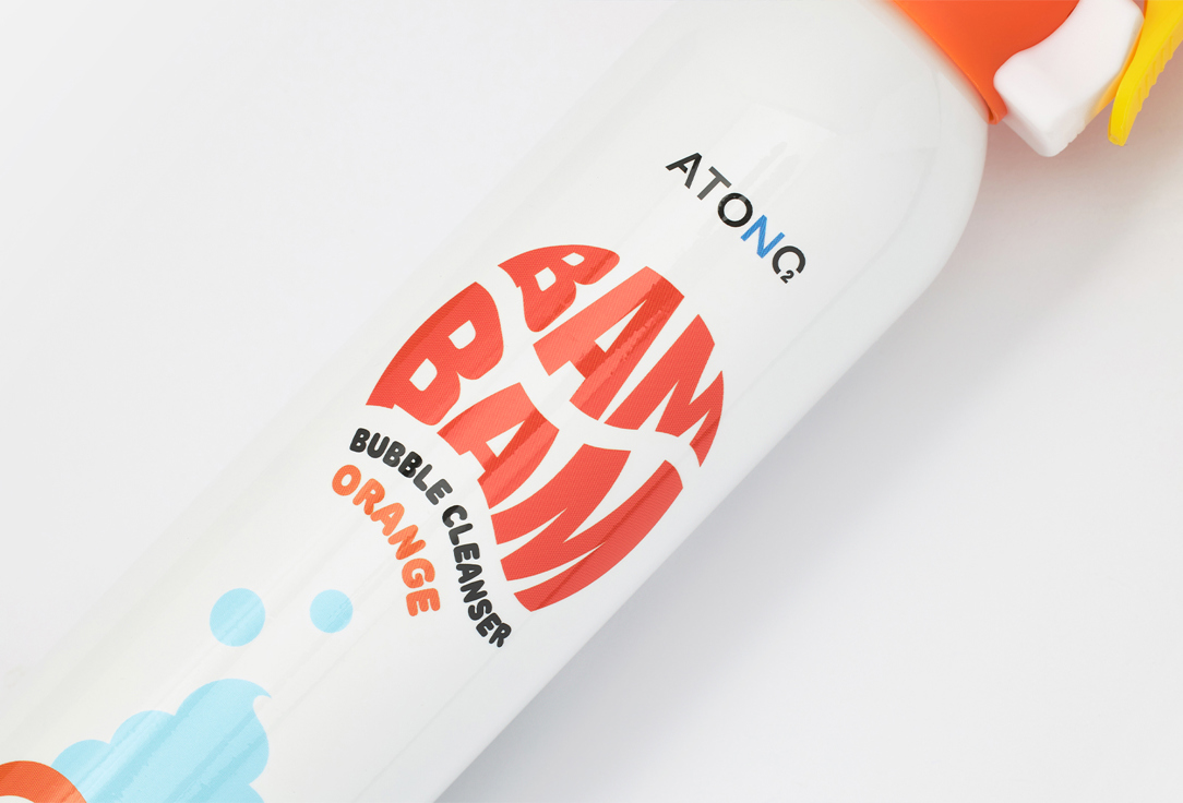 ATONO2 Baby face and body wash Bam bam bubble orange