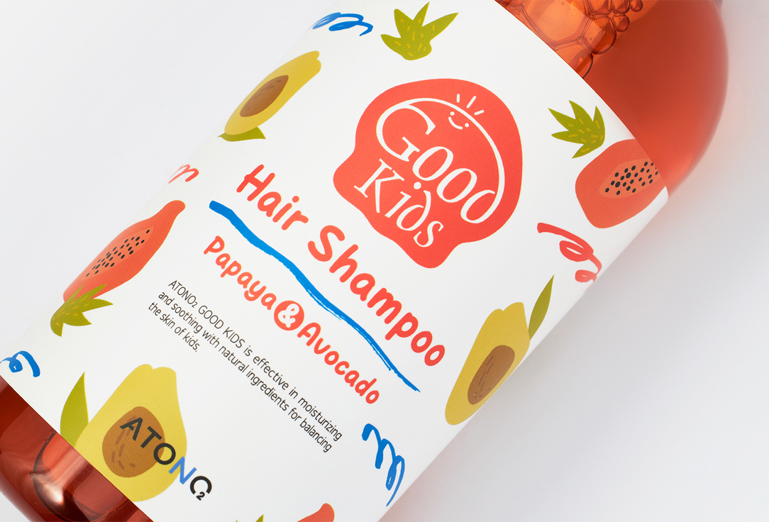 ATONO2 Baby hair shampoo Good kids papaya & avocado