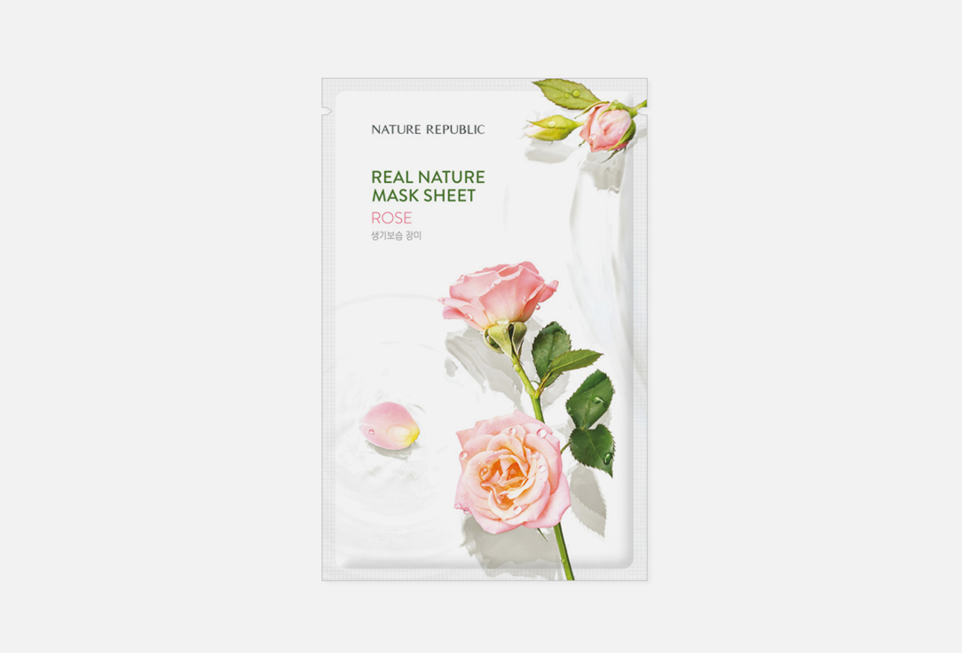 Nature Republic Face Mask Real Nature Sheet Rose