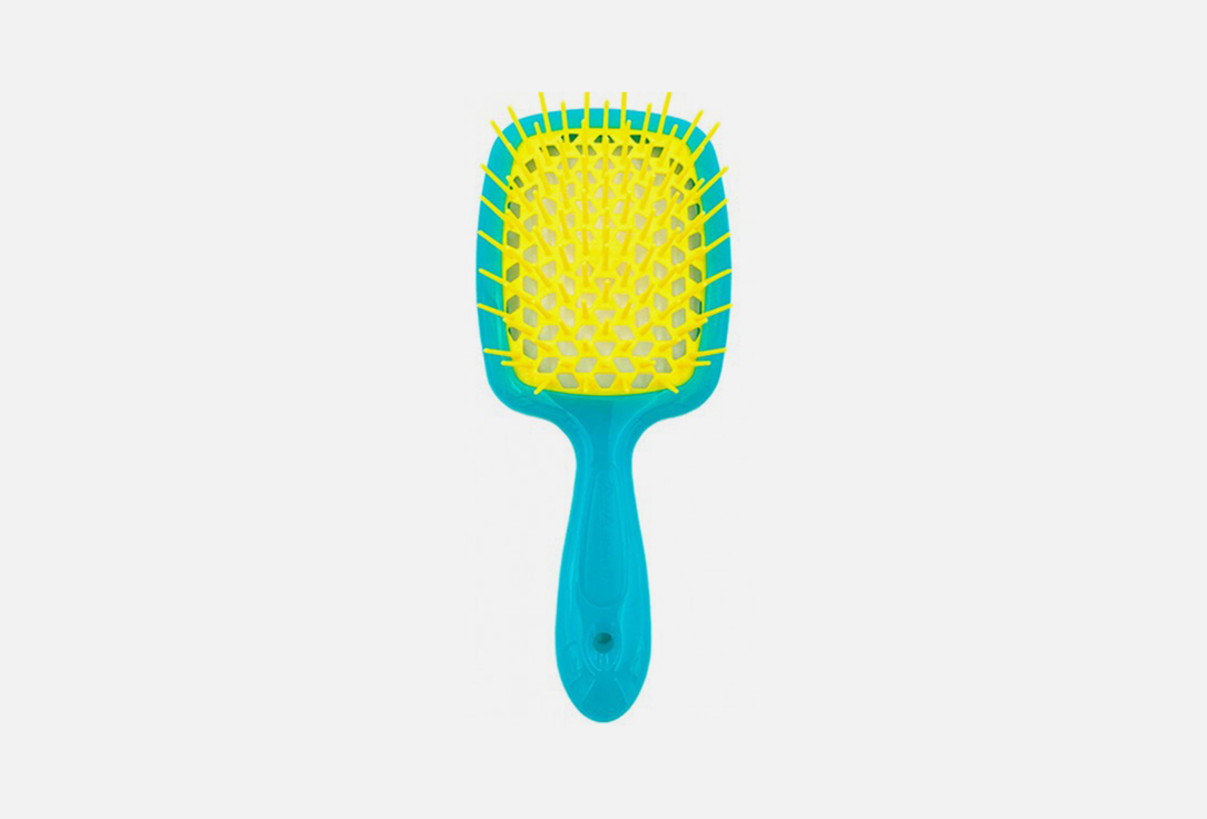 Janeke  Hair brush  Superbrush turquoise yellow