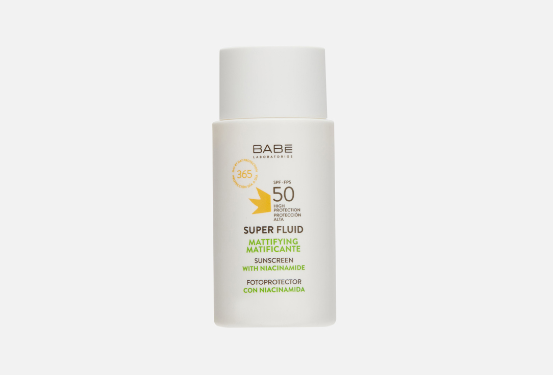 Laboratorios Babe MATTIFYING Suncream SPF50 SUPER FLUID