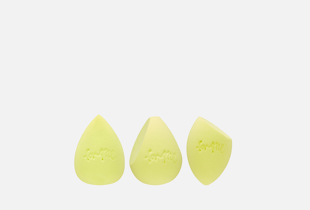 For me by gold apple Makeup sponge set  lime