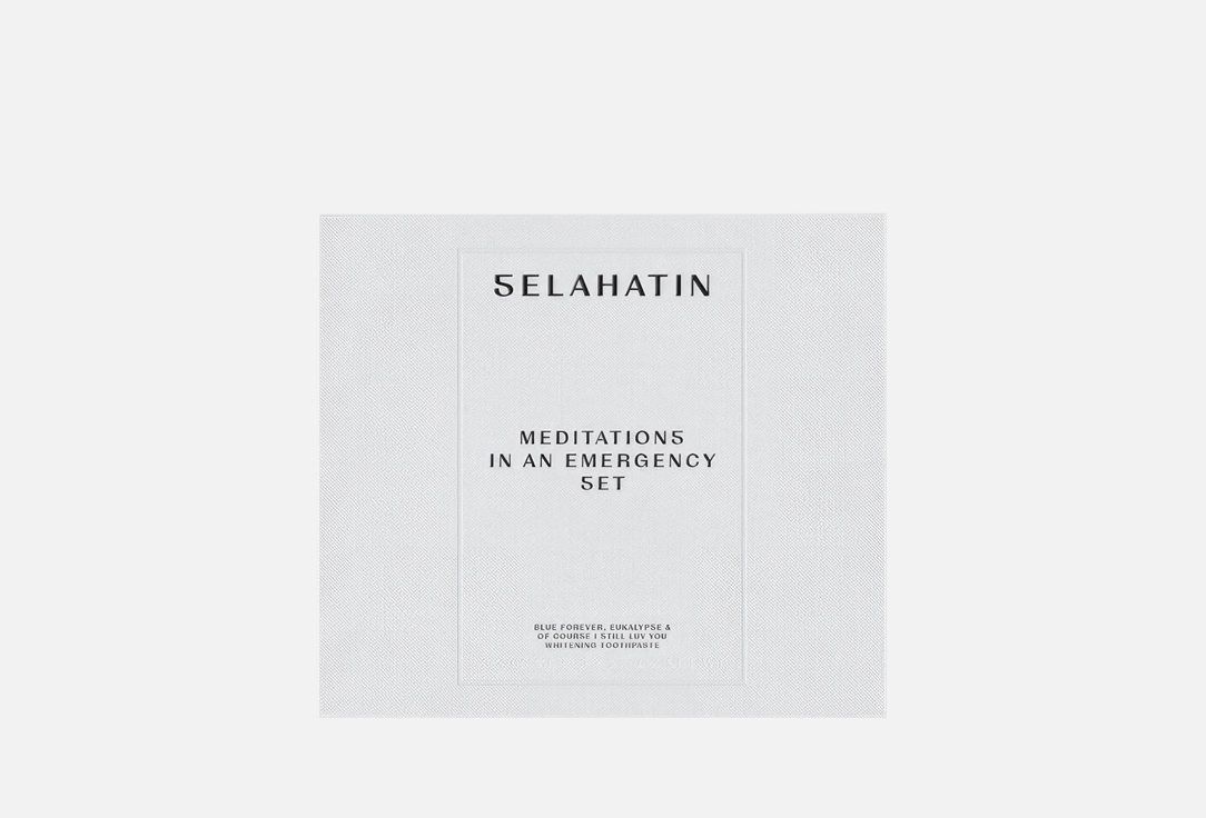 SELAHATIN WHITENING TOOTHPASTE Set Meditations In An Emergency