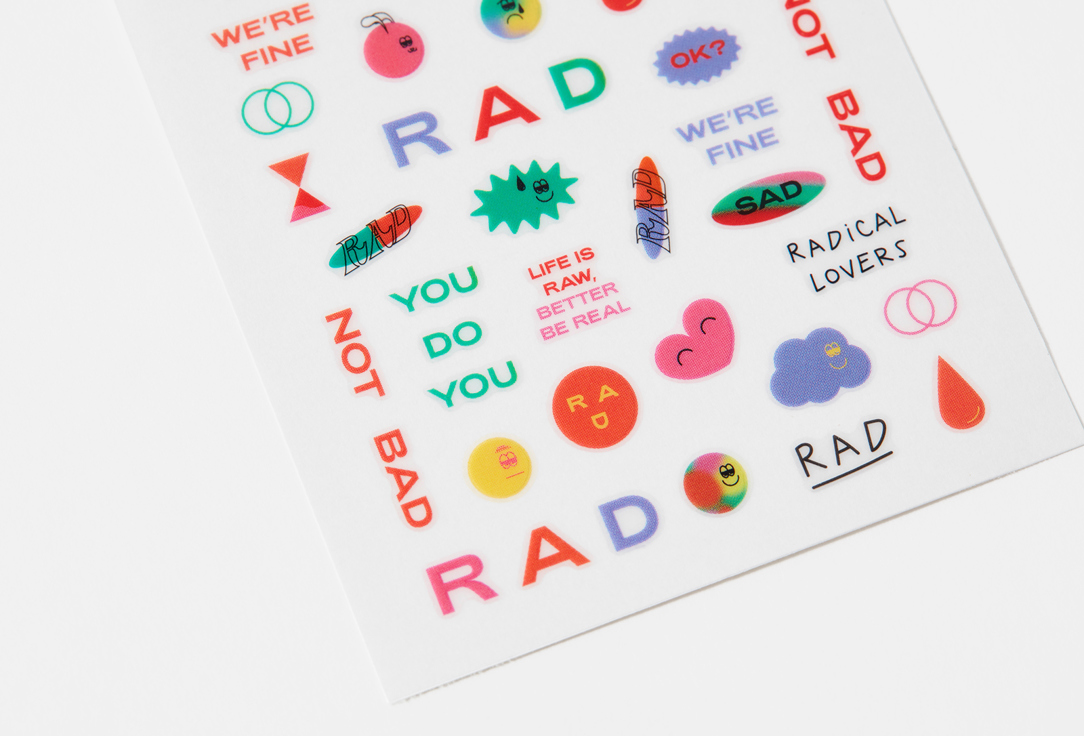 RAD Playground Nail Stickers Set Hold Your Own