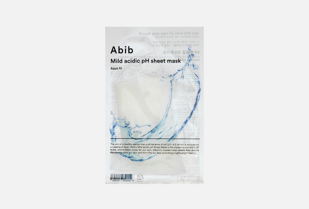 ABIB Face sheet mask Acidic ph aqua fit