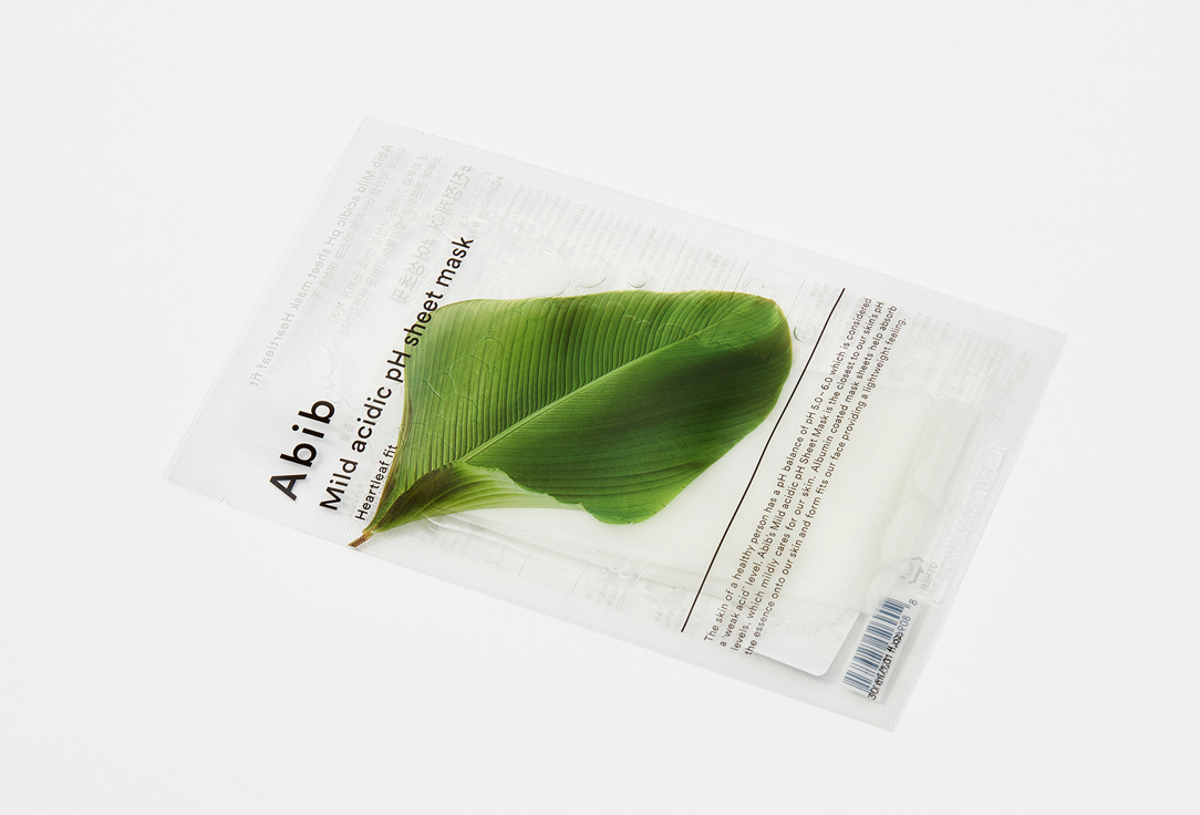 ABIB Face sheet mask Acidic ph heartleaf fit