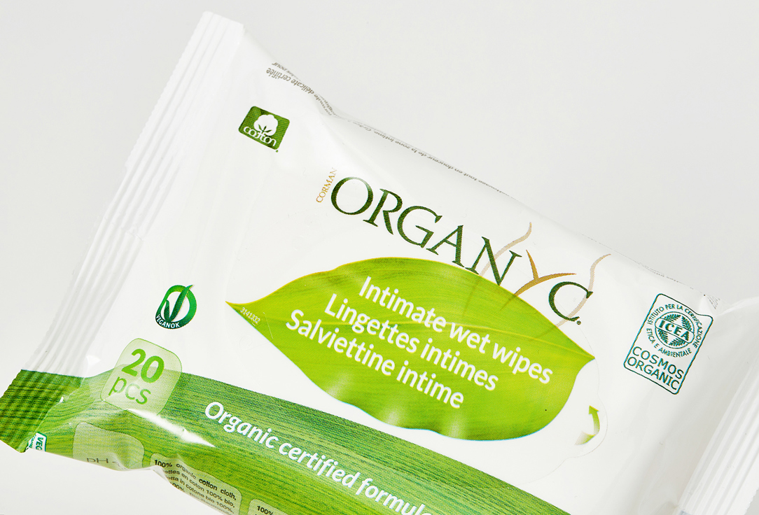 Organyc Wet wipes For intimate hygiene