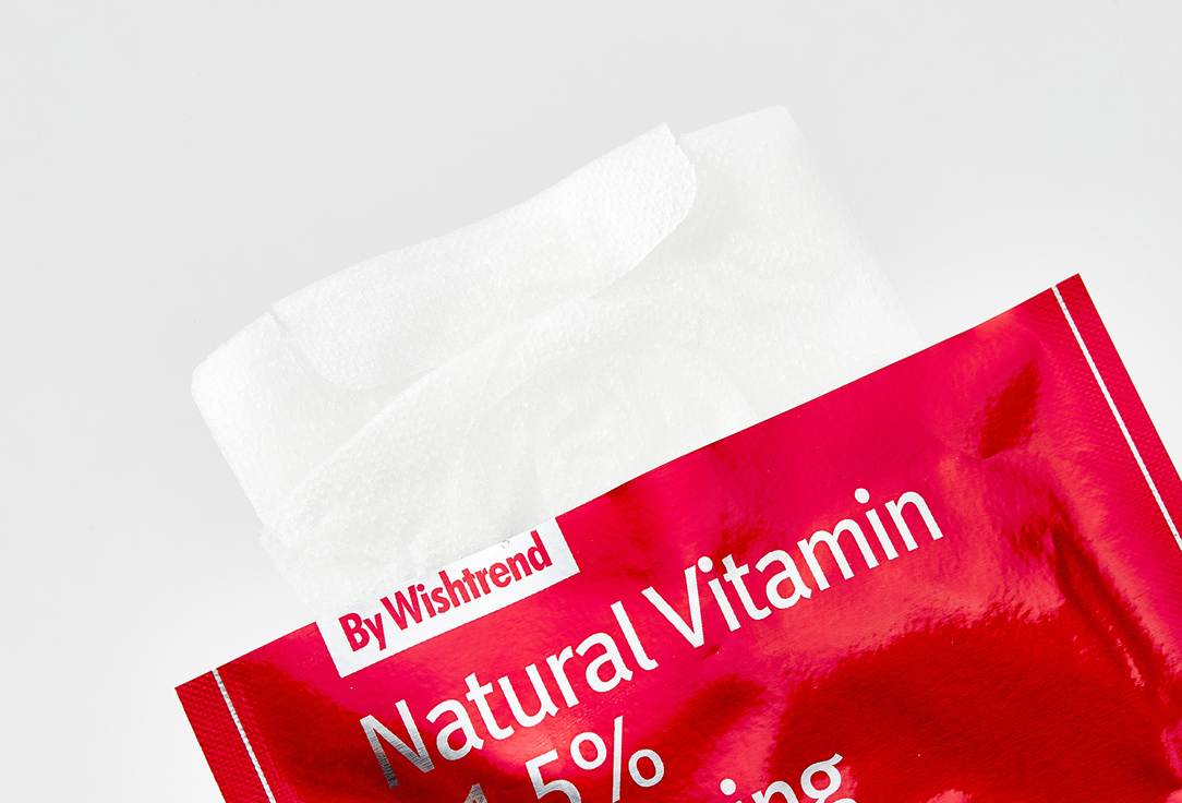 BY WISHTREND Face sheet mask Natural vitamin 21.5% enhancing