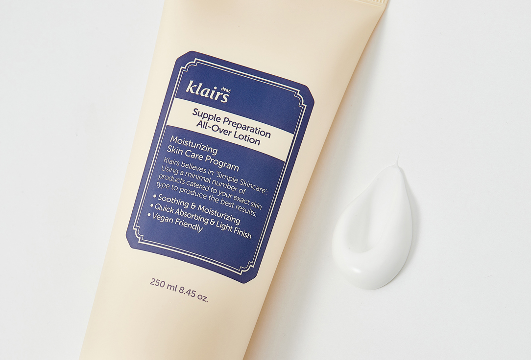 Dear, klairs Moisturizing face and body lotion Supple Preparation All-Over