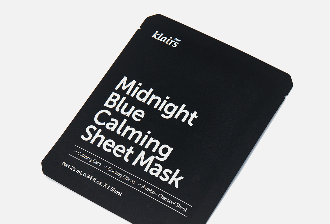 Dear, klairs Face sheet mask Midnight Blue Calming