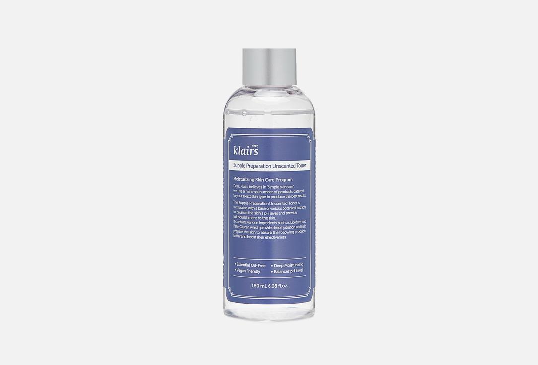 Dear, klairs Moisturizing Face toner Supple Preparation Unscented