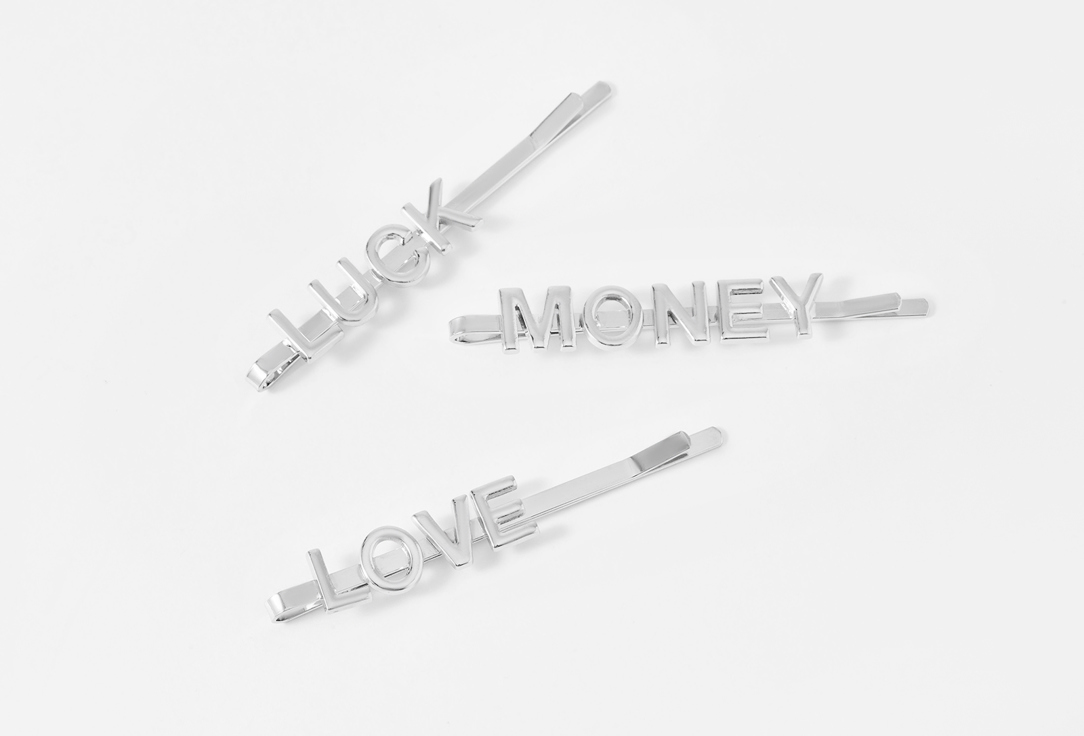 For me by gold apple Hair clips  luck, money, love