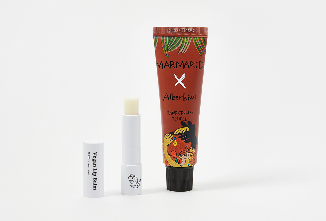 Marmard Lip Balm And Hand Cream Set Temple