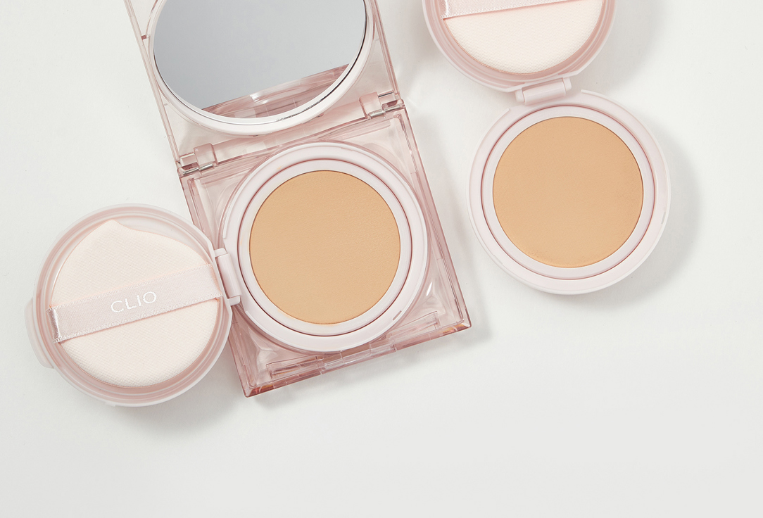 Clio Glow Cushion Foundation SPF50+ Kill cover mesh