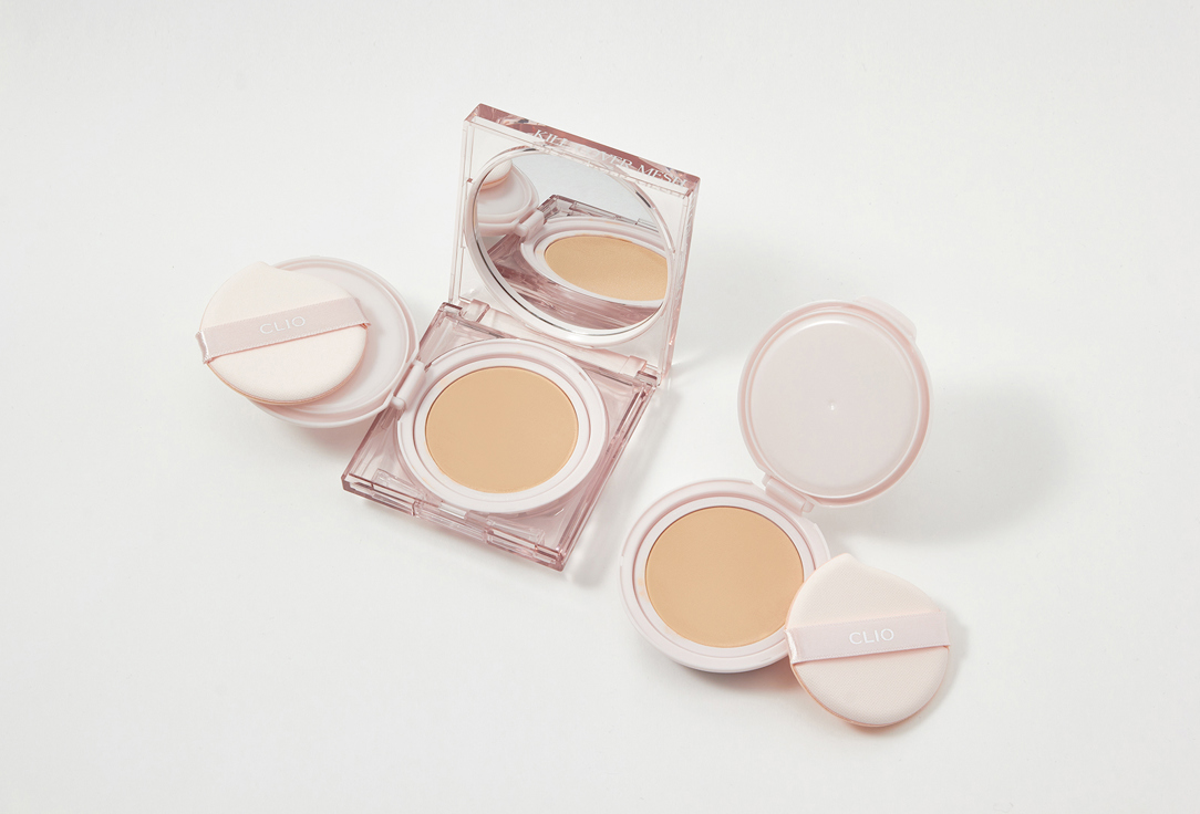 Clio Glow Cushion Foundation SPF50+ Kill cover mesh