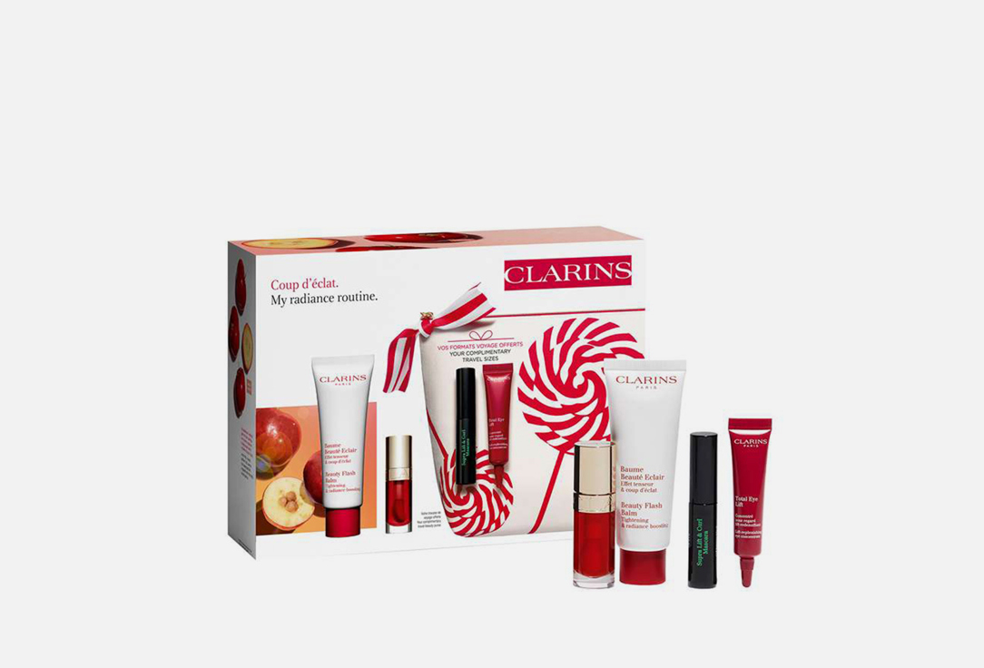 Clarins A set of care and makeup products for lifting and radiance My Radiance Routine