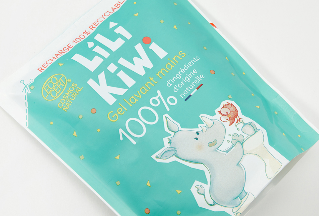 LiLi KiWi Hand cleaning gel refill 100% Natural