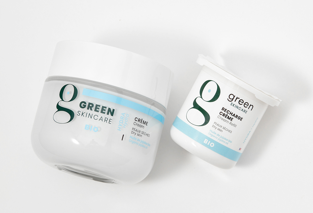 Green Skincare Nourishing Face Cream & Refill for Dry Skin  Hydra