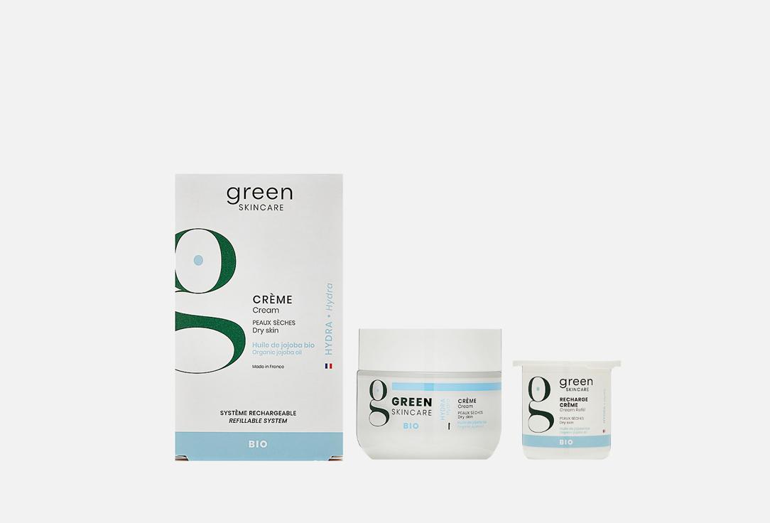 Green Skincare Nourishing Face Cream & Refill for Dry Skin  Hydra