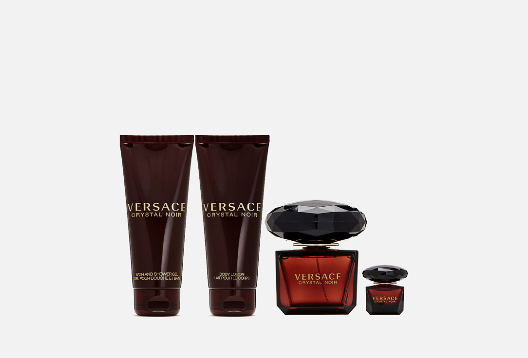 Versace Gift Set: Eau de parfum, Shower Gel, Body lotion Crystal Noir