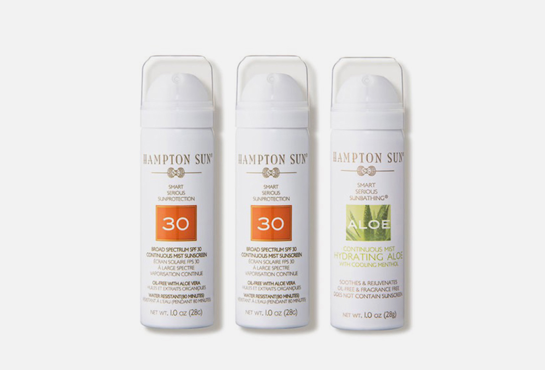 Hampton Sun Sunscreen Mist Kit   Travel Trio