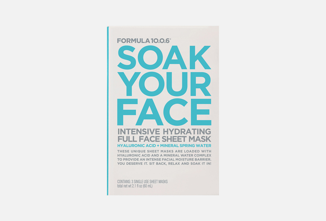 Formula 10.0.6 Sheet mask Soak Your Face