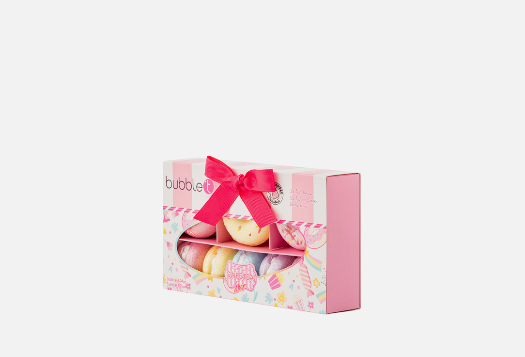 Bubble T Bath fizzers gift set Sweetea donuts and macaron