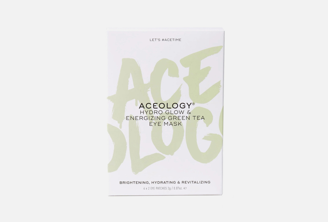 Aceology green tea eye mask Hydro glow & energizing